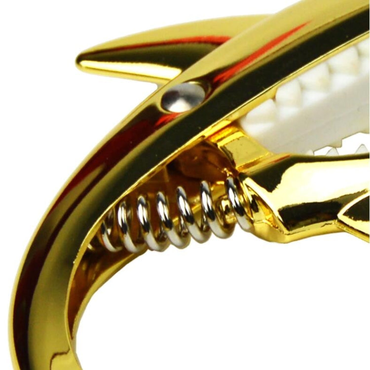 Cejilla de guitarra de aleación de zinc con forma de tiburón, Guitar Capo
