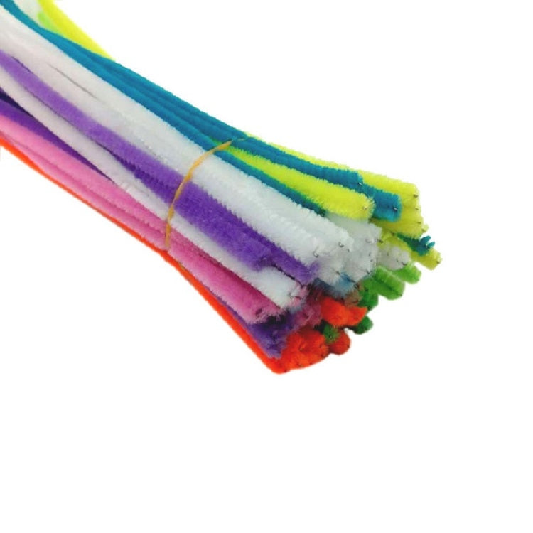 100 PCS Felpa Stick Niños Juguetes educativos Materiales hechos a mano, Entrega de color al azar