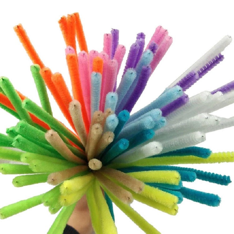 100 PCS Felpa Stick Niños Juguetes educativos Materiales hechos a mano, Entrega de color al azar