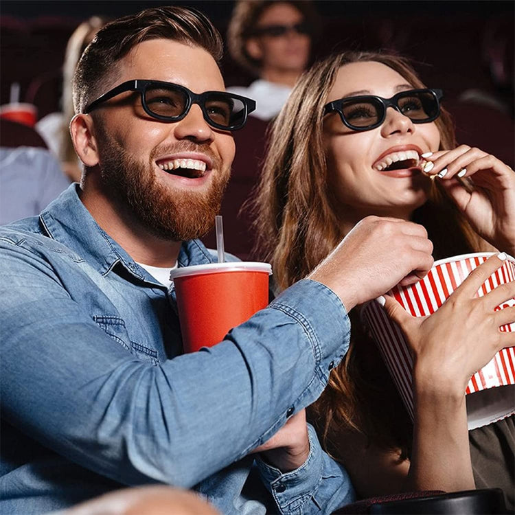 2 gafas polarizadas especiales de película 3D, gafas 3D estéreo sin flash, 1pc