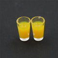 3 pares 1:12 accesorios para casa de muñecas en miniatura modelo de Mini taza de plástico, Juice Cup
