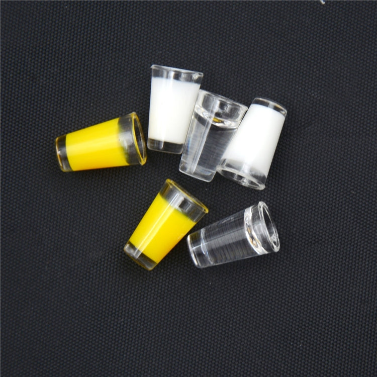 3 pares 1:12 accesorios para casa de muñecas en miniatura modelo de Mini taza de plástico, Juice Cup