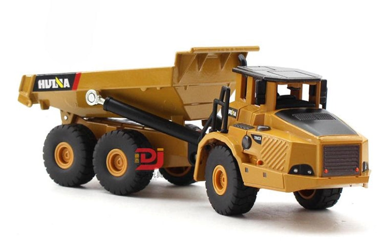 Modelo de camión volquete articulado de aleación, adornos de coche de juguete de aleación para niños, Articulated Dump Truck