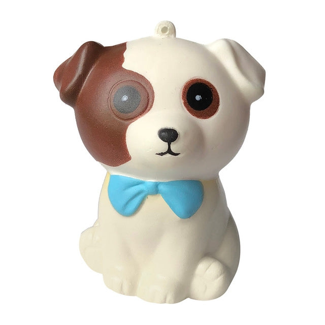 Squishy Slow Rising Squeeze Kid Toy Juguetes para aliviar el estrés para niños Regalo de Navidad, Cute little dog(White), Cute little dog(Yellow)