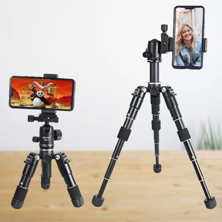 BEXIN Mate 10 cámara de teléfono móvil escritorio aleación de aluminio trípode montaje transmisión en vivo Selfie Stick trípode, BEXIN Mate 10