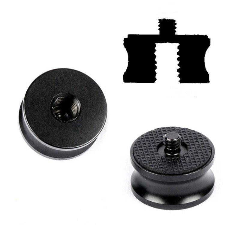 Adaptador de aleación de aluminio de 3 uds, tornillo de conversión SLR, adaptador de cabeza de trípode de cámara única Micro, Female 1/4 To Male 3/8, Female 3/8 To Male 1/4