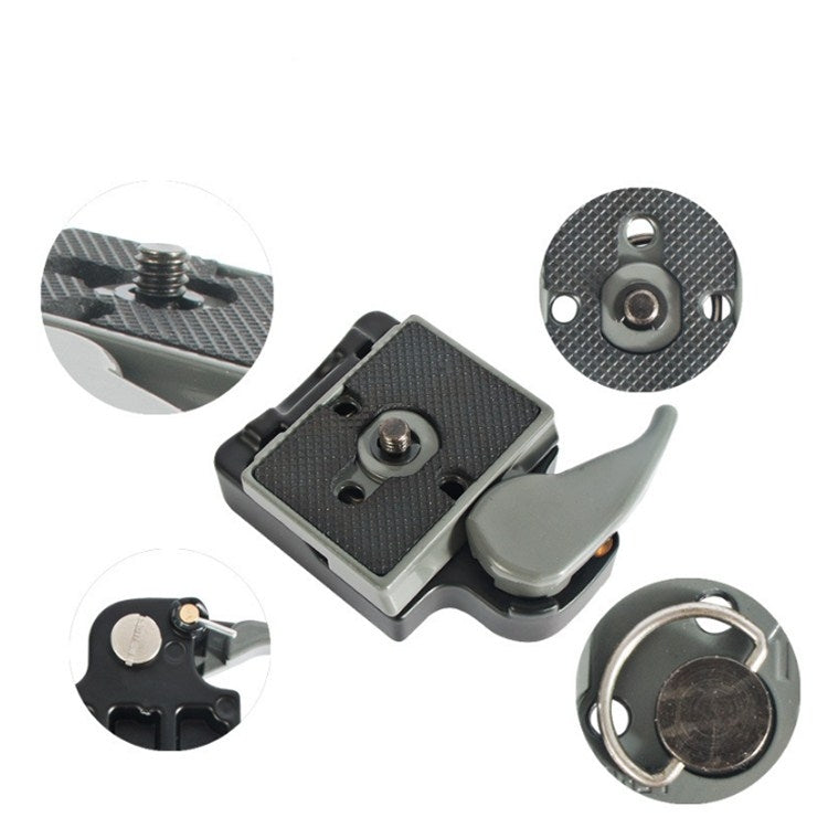 Soporte de placa de liberación rápida con cabezal de trípode BEXIN para Manfrotto 200PL-14