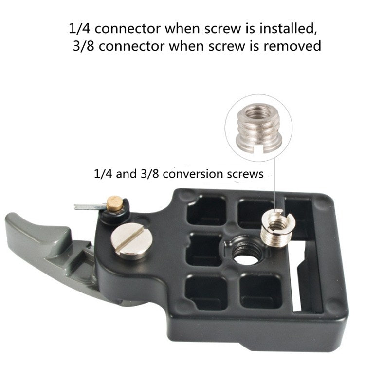 Soporte de placa de liberación rápida con cabezal de trípode BEXIN para Manfrotto 200PL-14
