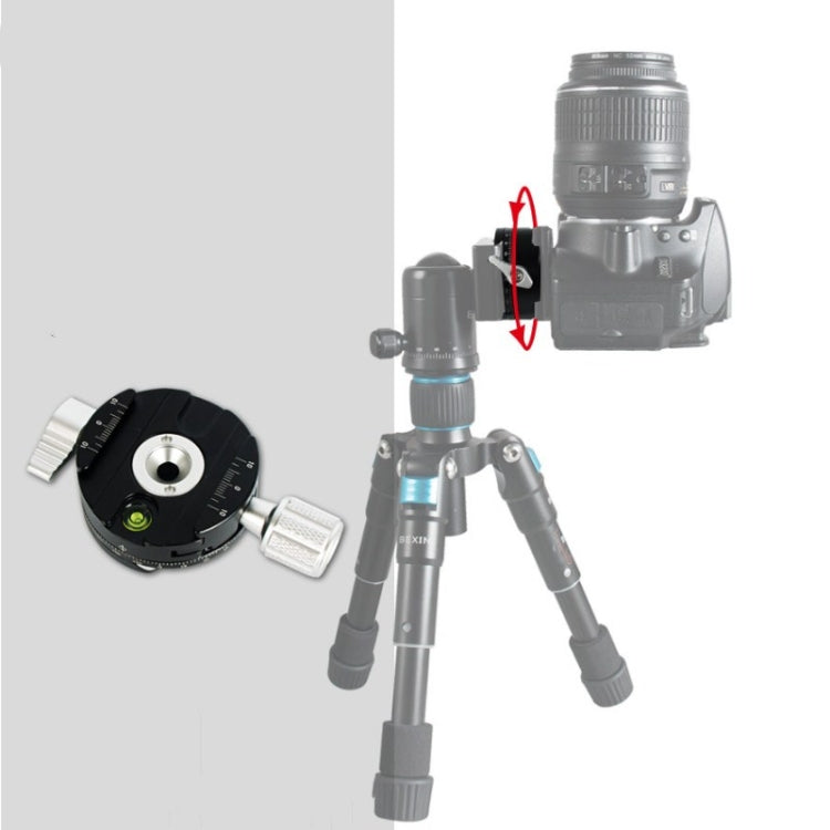 Soporte de Clip panorámico BENXIN QJ07, trípode giratorio de 360 grados Pan/tilt, cámara SLR, placa de montaje rápido, soporte de Clip panorámico