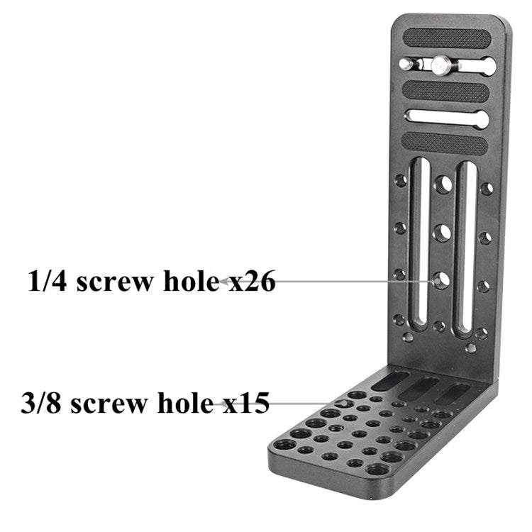 BXIN L130C Universal en forma de L Vertical Clapper SLR trípode hidráulico Pan/tilt placa de liberación rápida adecuada para estabilizador de sombra, BEXIN L130C