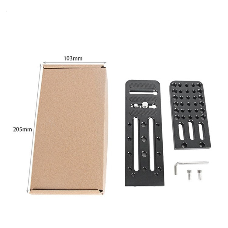 BXIN L130C Universal en forma de L Vertical Clapper SLR trípode hidráulico Pan/tilt placa de liberación rápida adecuada para estabilizador de sombra, BEXIN L130C