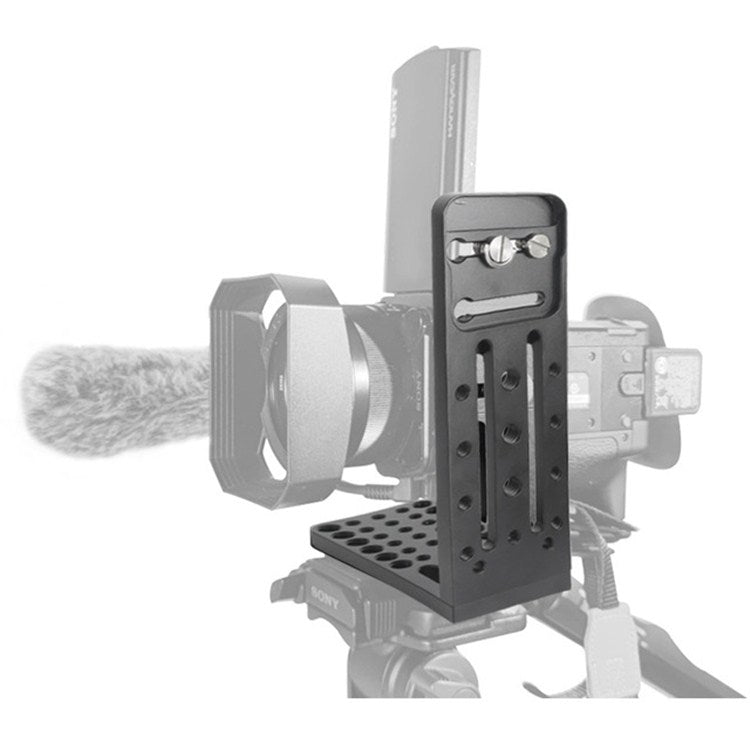 BXIN L130C Universal en forma de L Vertical Clapper SLR trípode hidráulico Pan/tilt placa de liberación rápida adecuada para estabilizador de sombra, BEXIN L130C