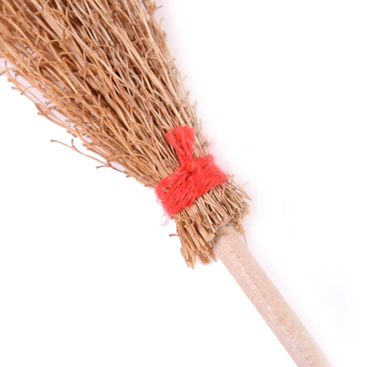 2 uds casa de muñecas en miniatura cocina Patio accesorios escoba de madera juguetes educativos para niños, Wooden Broom