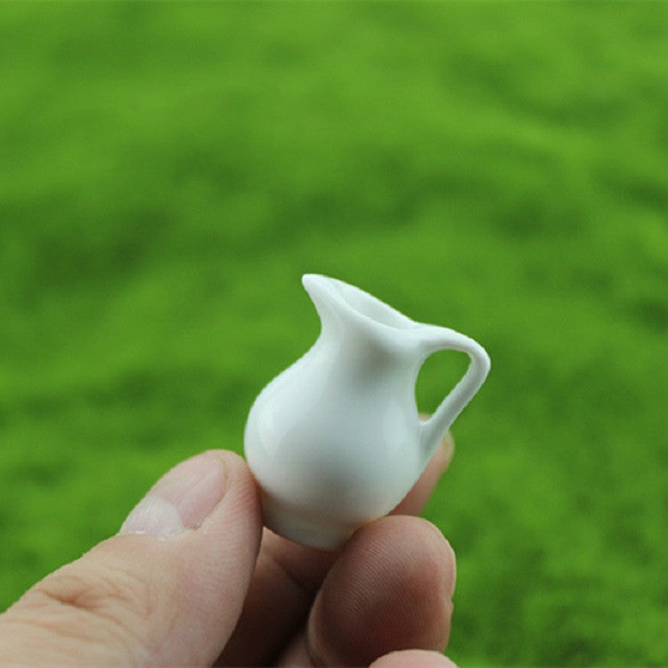 Mini accesorios para casa de muñecas, 3 uds., jarrón de cerámica, Ceramic Vase