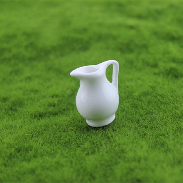 Mini accesorios para casa de muñecas, 3 uds., jarrón de cerámica, Ceramic Vase