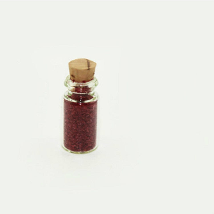 4 PCS / Set Casa de muñecas Accesorios de cocina Botella de comida de vidrio en miniatura, Glass Food Bottle
