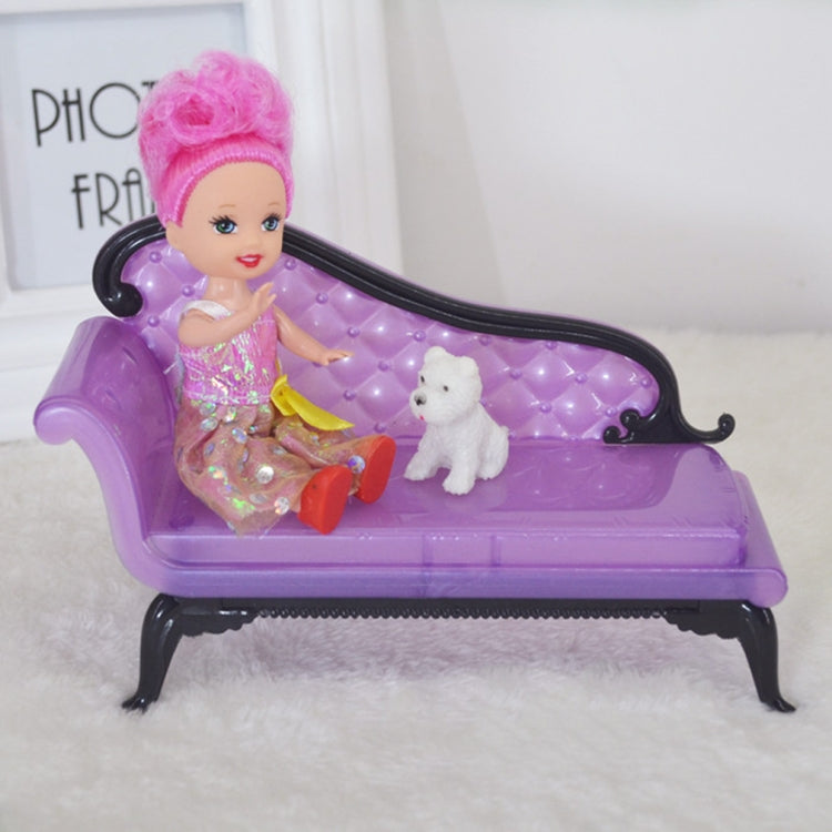3 PCS Barbie Doll Sofá Casa de muñecas Muebles Accesorios, Doll Sofa