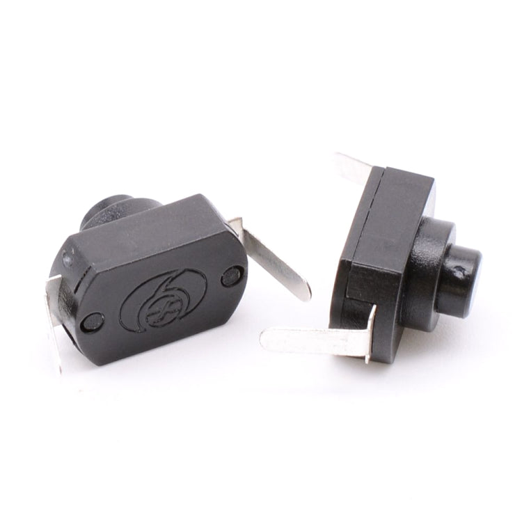 20 PCS YT-1208-YD Interruptor de botón de linterna LED, Bent Feet, Straight Feet