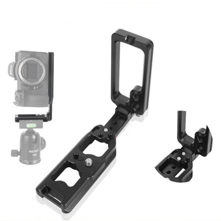 BEXIN para Nikon Z7 / Z6 Push-Pull Tipo Aleación de aluminio Disparo vertical Soporte de placa L de liberación rápida Soporte de base, BEXIN for Nikon Z7
