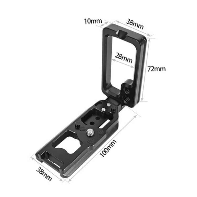 BEXIN para Nikon Z7 / Z6 Push-Pull Tipo Aleación de aluminio Disparo vertical Soporte de placa L de liberación rápida Soporte de base, BEXIN for Nikon Z7