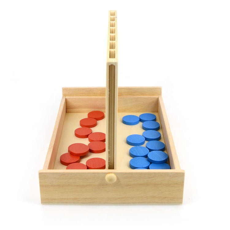 Tablero de enlace vertical de juguetes educativos para niños internacionales de madera Damas, Vertical Link Board Checkersers