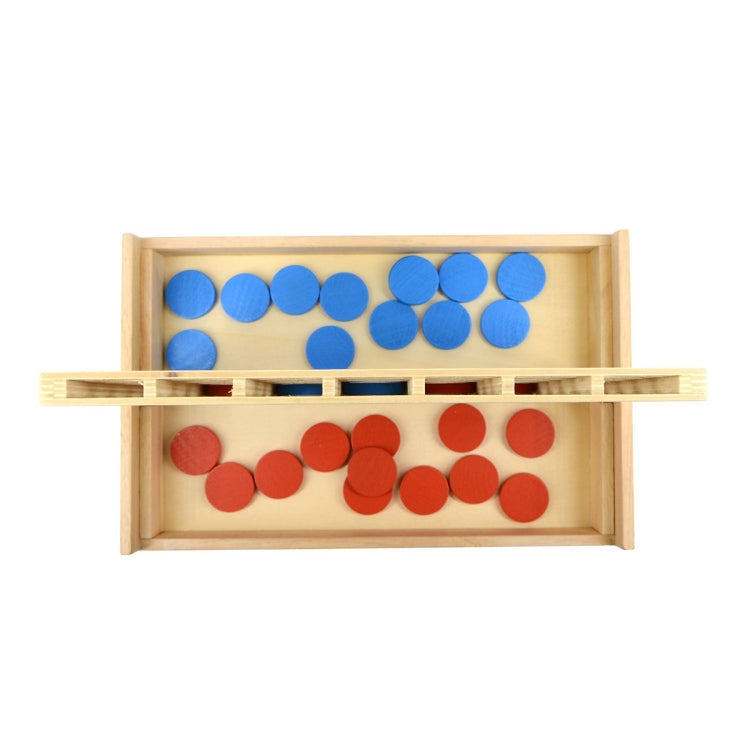 Tablero de enlace vertical de juguetes educativos para niños internacionales de madera Damas, Vertical Link Board Checkersers