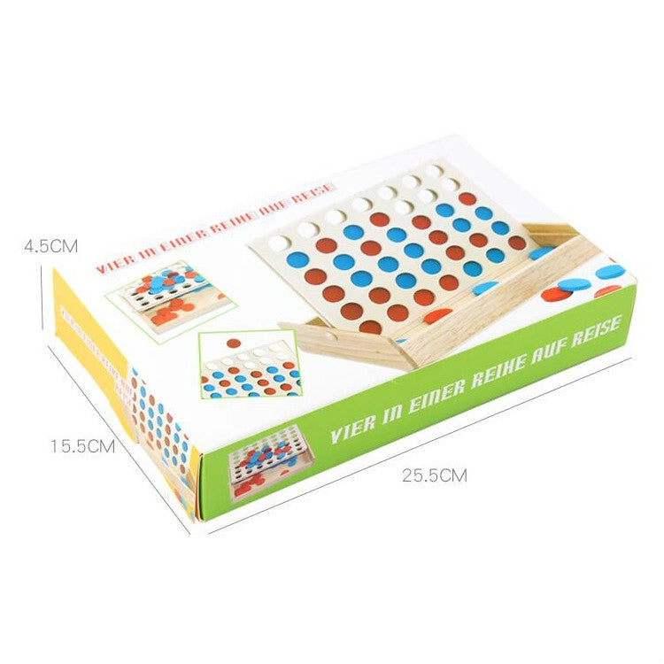 Tablero de enlace vertical de juguetes educativos para niños internacionales de madera Damas, Vertical Link Board Checkersers