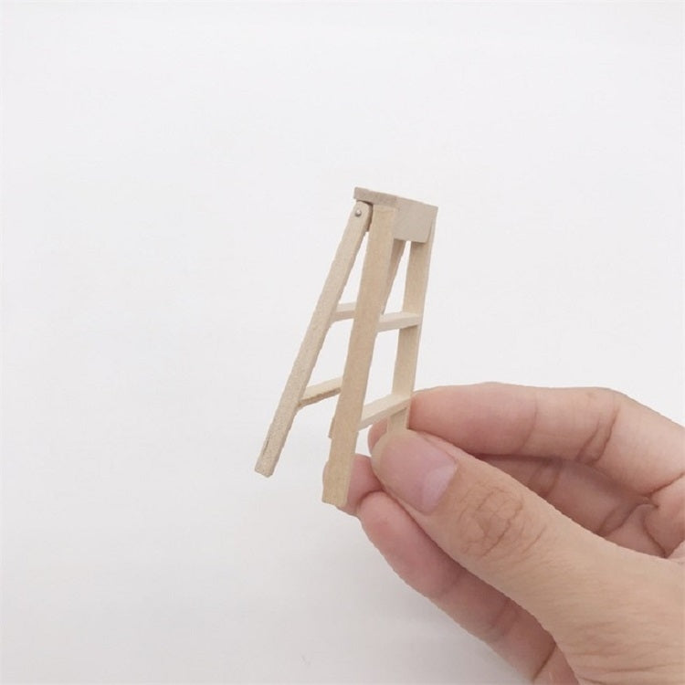 3 PCS 1:12 Casa de juguete Muebles en miniatura Escalera de madera, Wooden Ladder