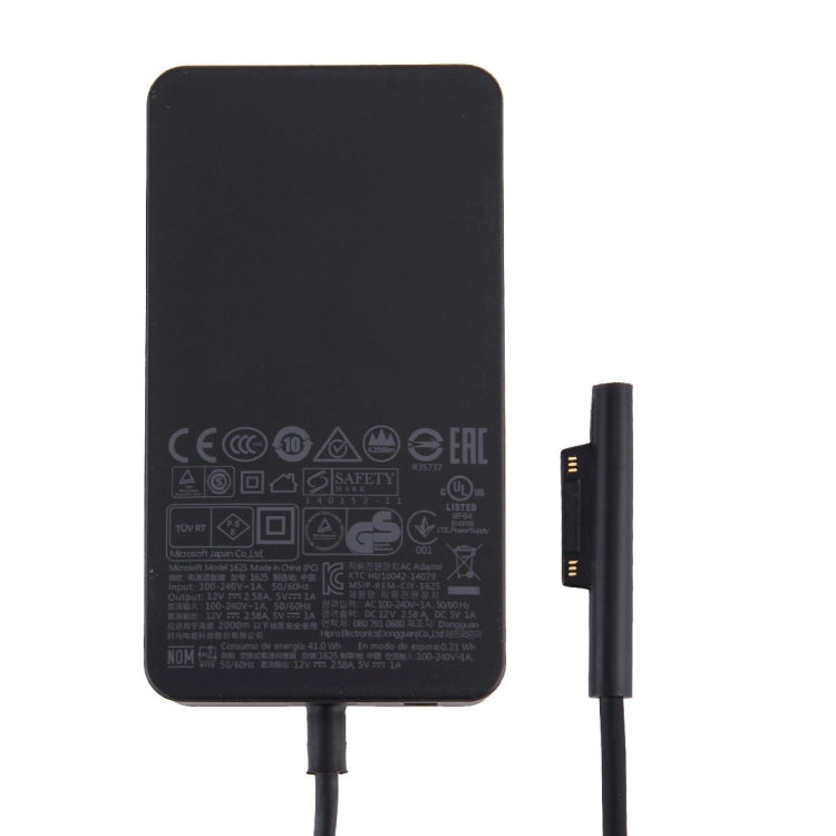 Fuente de alimentación del adaptador de CA original 1625 36W 12V 2.58A para Microsoft Surface Pro 4 / 3, enchufe de EE. UU.
