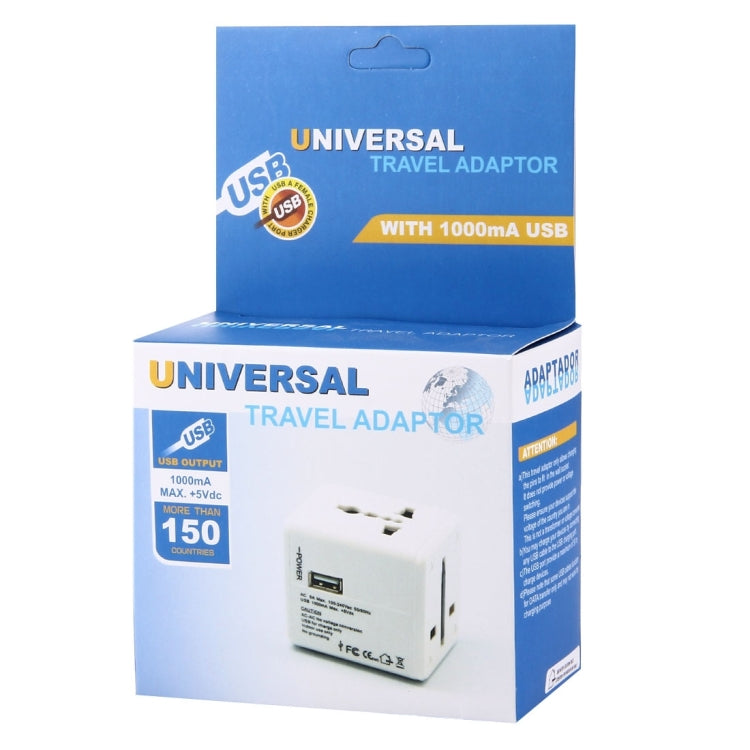 Adaptador de enchufes ocultables de viaje universal a nivel mundial con cargador de puertos USB duales incorporado para EE. UU., Reino Unido, Australia y UE