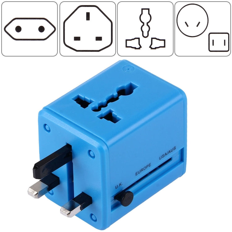 Adaptador de enchufes ocultables de viaje universal a nivel mundial con cargador de puertos USB duales incorporado para EE. UU., Reino Unido, Australia y UE