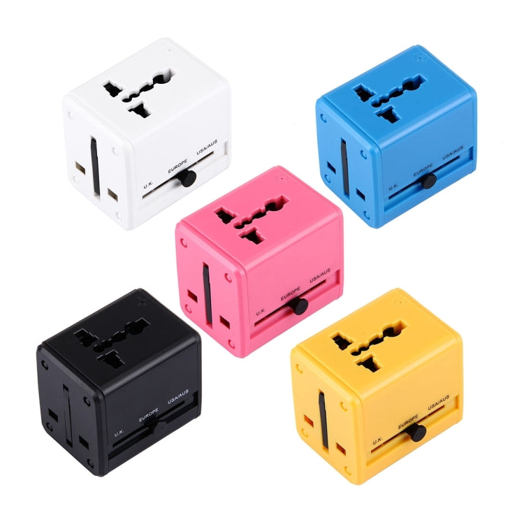 Adaptador de enchufes ocultables de viaje universal a nivel mundial con cargador de puertos USB duales incorporado para EE. UU., Reino Unido, Australia y UE