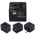 Adaptador de cargador de toma de corriente USB dual de 5V 2.1A, enchufe de Reino Unido / UE / EE. UU. / AU, 5V 2.1A