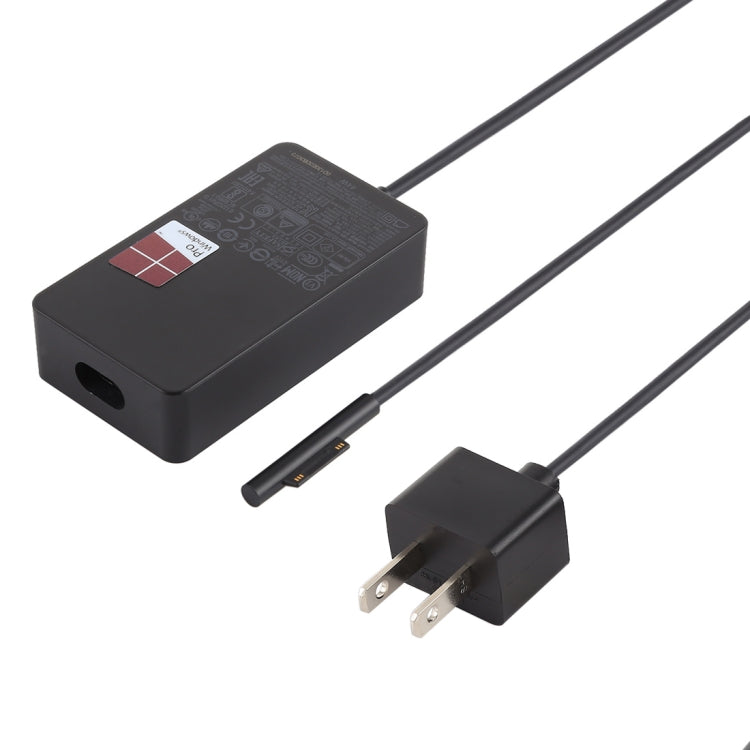 Fuente de alimentación del adaptador de CA de 44W 15V 2.58A para Microsoft Surface Pro 5 1796/1769, enchufe de EE. UU., US Plug