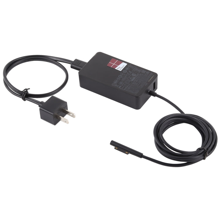 Fuente de alimentación del adaptador de CA de 44W 15V 2.58A para Microsoft Surface Pro 5 1796/1769, enchufe de EE. UU., US Plug