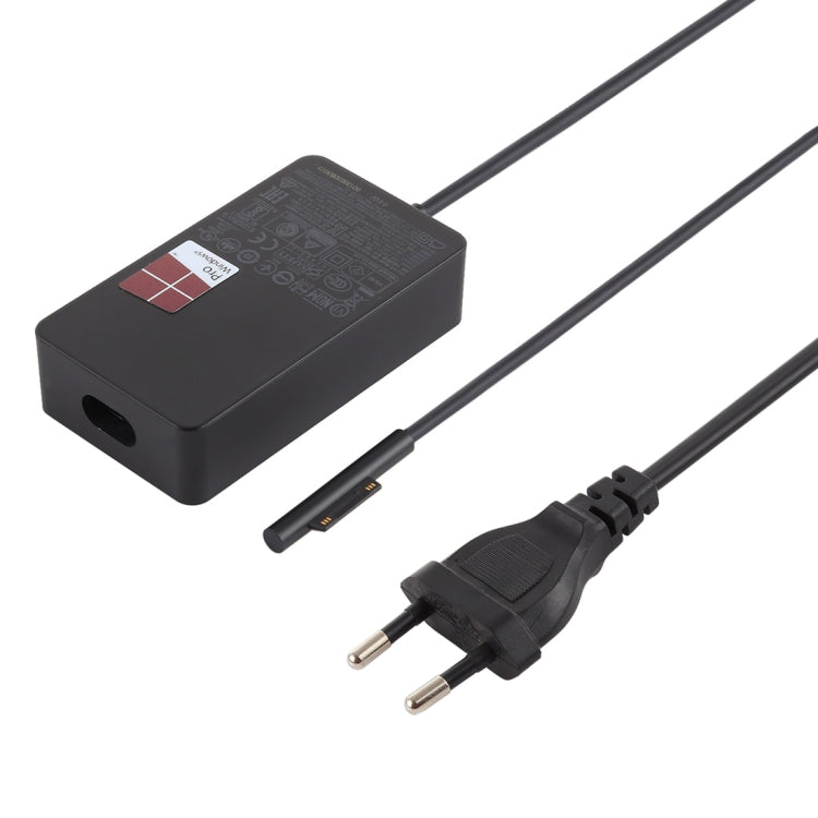 Fuente de alimentación del adaptador de CA de 44W 15V 2.58A para Microsoft Surface Pro 5 1796/1769, enchufe de la UE, EU Plug