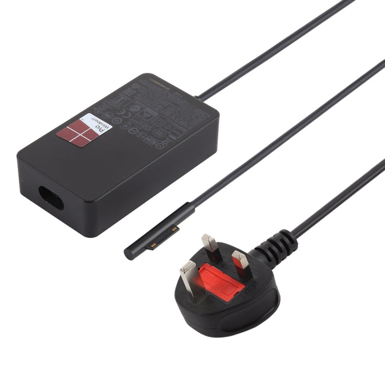 Fuente de alimentación del adaptador de CA de 44W 15V 2.58A para Microsoft Surface Pro 5 1796/1769, enchufe de Reino Unido, UK Plug