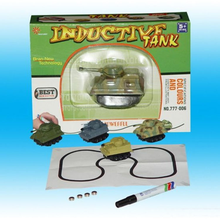 777-006 Bolígrafo inductivo Creative Fangle que escribe siguiendo el tanque, entrega de estilo aleatorio, Tank