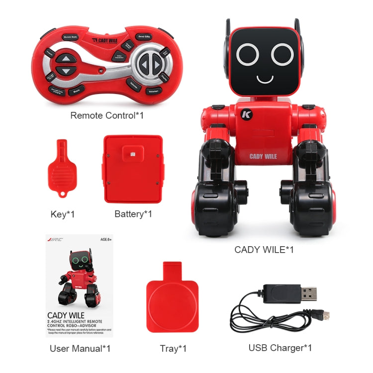JJR/C R4 Cady Wile 2.4GHz Control remoto inteligente Robo-advisor Robots de administración de dinero Juguete con luz LED de colores, Distancia de control remoto: 15 m, Rango de edad: 8 años en adelante, R4