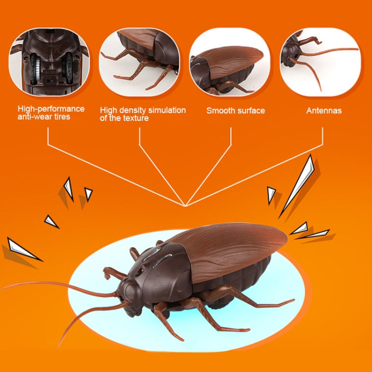 Tricky Funny Toy Infrarrojo Control remoto Scary Creepy Cucaracha, Tamaño: 7.5 * 14 cm, Cockroach