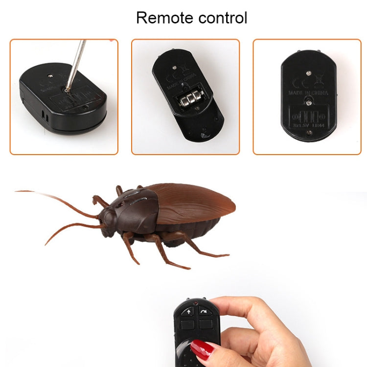 Tricky Funny Toy Infrarrojo Control remoto Scary Creepy Cucaracha, Tamaño: 7.5 * 14 cm, Cockroach