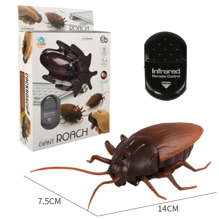 Tricky Funny Toy Infrarrojo Control remoto Scary Creepy Cucaracha, Tamaño: 7.5 * 14 cm, Cockroach