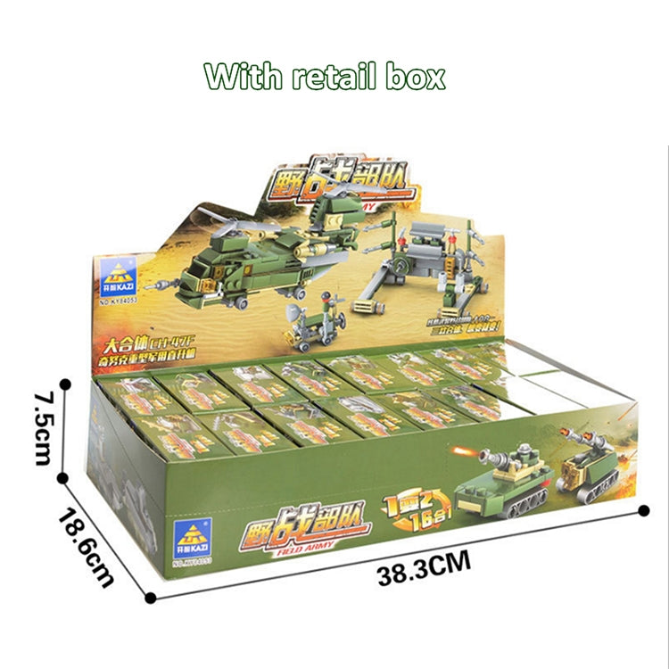 KAZI 16 en 1 Juegos Land Team Building Block Juguetes educativos, rango de edad: 6 años en adelante, 84053