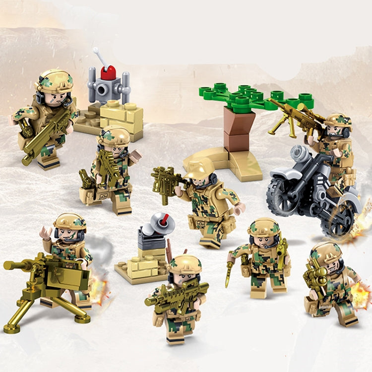 KAZI Wolf Fang Field Team Building Block Juguetes educativos, rango de edad: 6 años arriba, 82015