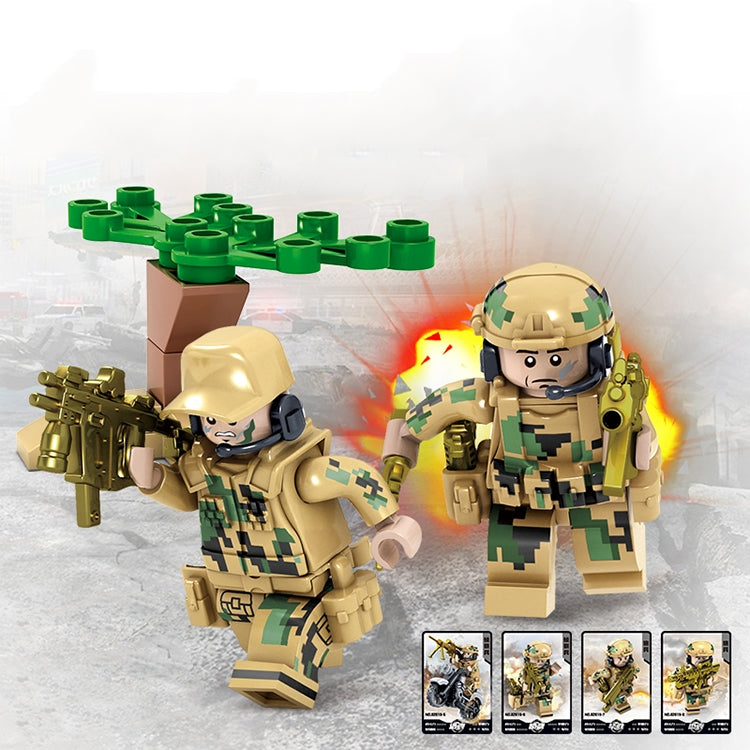 KAZI Wolf Fang Field Team Building Block Juguetes educativos, rango de edad: 6 años arriba, 82015
