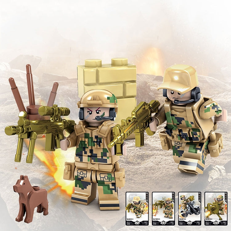 KAZI Wolf Fang Field Team Building Block Juguetes educativos, rango de edad: 6 años arriba, 82015