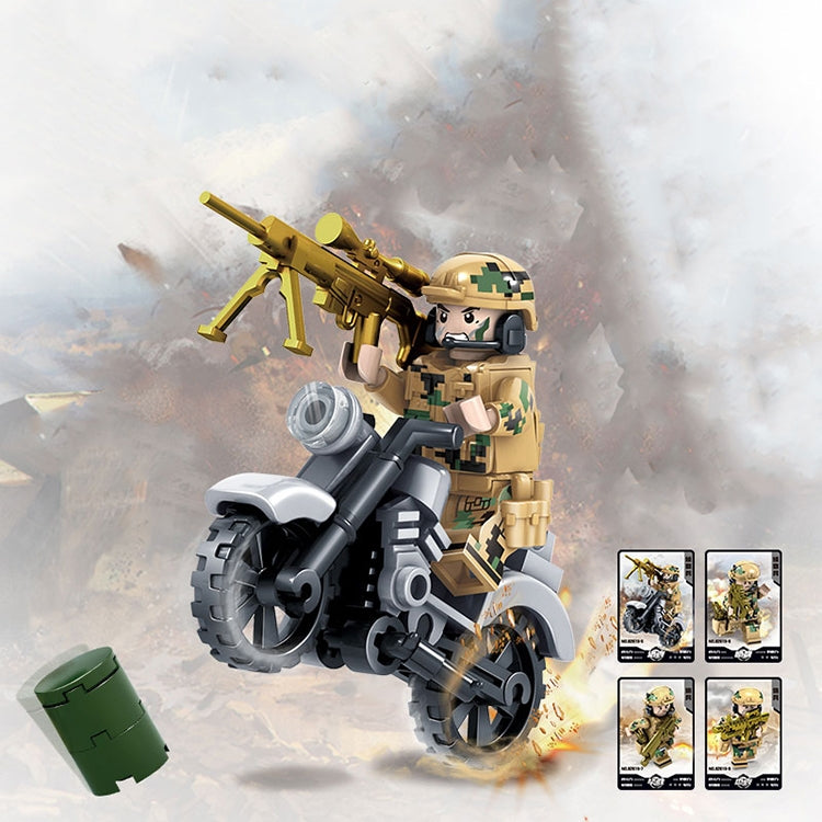 KAZI Wolf Fang Field Team Building Block Juguetes educativos, rango de edad: 6 años arriba, 82015