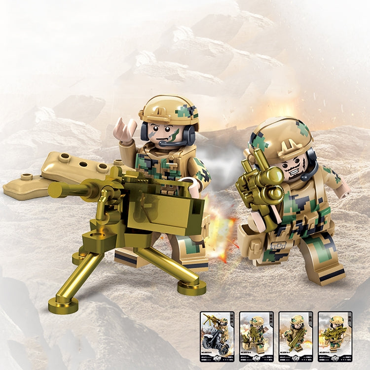 KAZI Wolf Fang Field Team Building Block Juguetes educativos, rango de edad: 6 años arriba, 82015