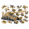 KAZI Super Tanks Building Blocks 16 en 1 Juegos Ladrillos Modelo Brinquedos Juguetes, Rango de edad: 6 años arriba, 84031