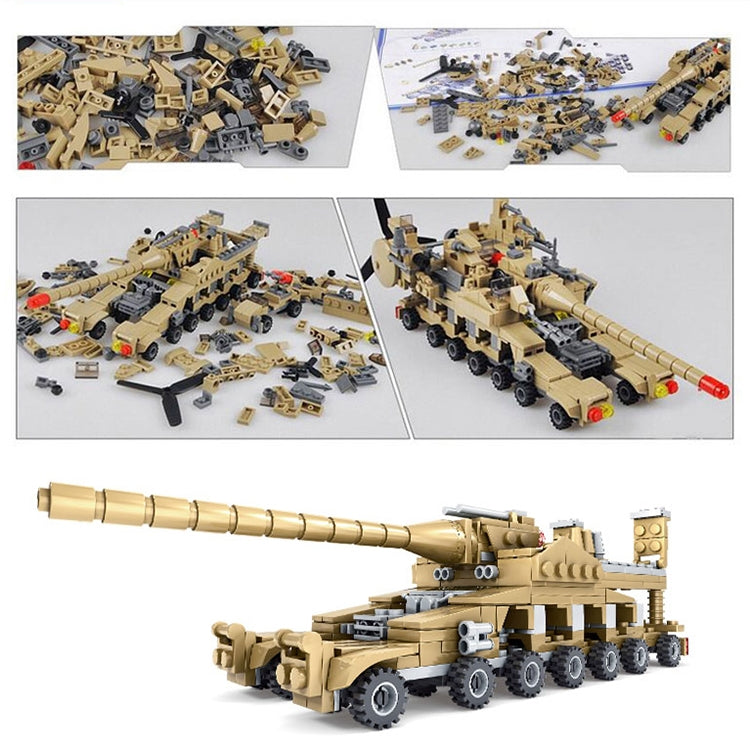 KAZI Super Tanks Building Blocks 16 en 1 Juegos Ladrillos Modelo Brinquedos Juguetes, Rango de edad: 6 años arriba, 84031